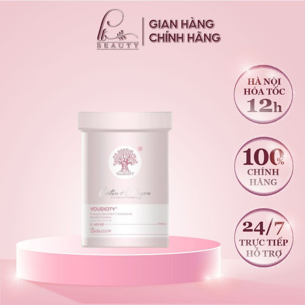 Kem Hấp Ủ Tóc Biotin Collagen Giúp Tóc Phục Hồi, Mềm Mượt, Hương Nước Hoa 500ml