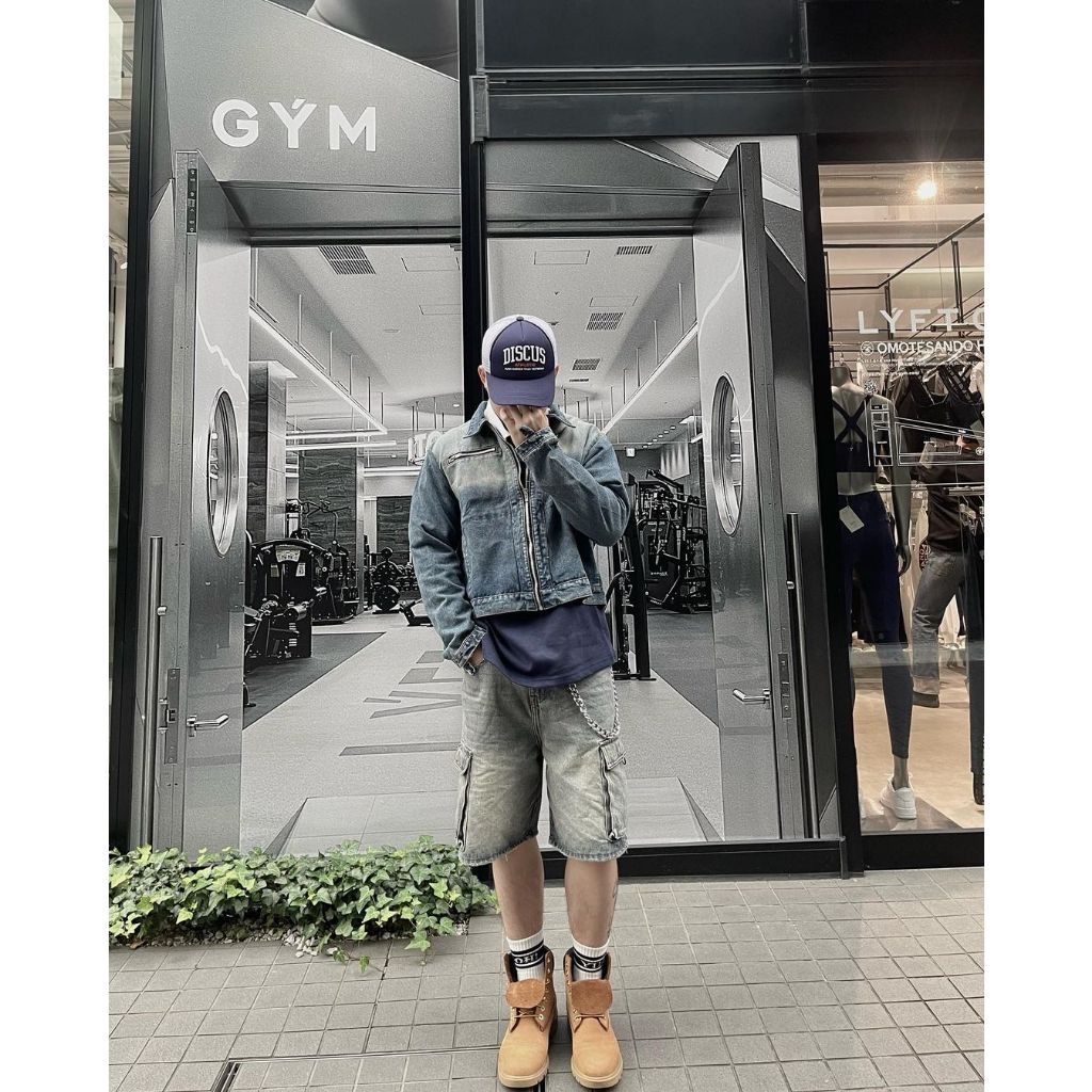 Áo Khoác Jeans - HUNGOCB RC JACKET SS23 - Hungocb Studio - Form Crop Khóa Zip