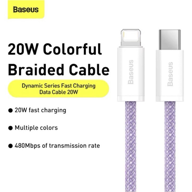 Cáp sạc C to L 20W Baseus Dynamic Series Fast Charging Data Cable