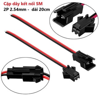 Cặp dây kết nối - dây khớp nối sm 2p 2.54mm 2 awg - dây dài 20cm 40cm