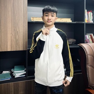 Áo khoác dài tay nam cao cấp phối sọc tay áo cực hot