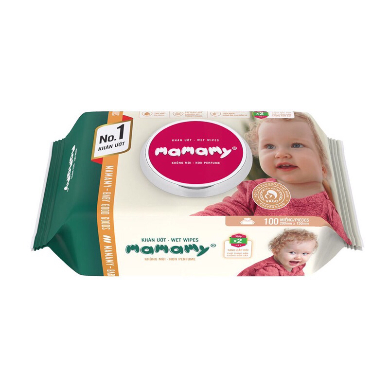 Combo khăn ướt Mamamy 100 tờ
