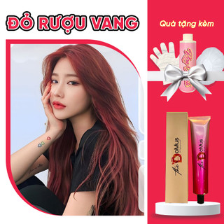 Thuốc nhuộm tóc Màu Đỏ Rượu Vang - Redwine Không Cần Dùng Thuốc Tẩy Tóc -KÈM OXY