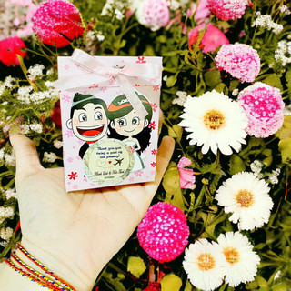 Combo 50 hộp quà cưới tặng khách bì thư dâu rể