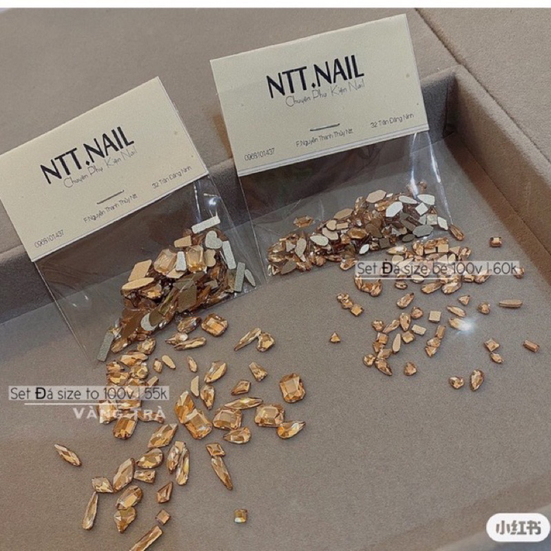 Set đá khối chân bằng size to mix 100 viên