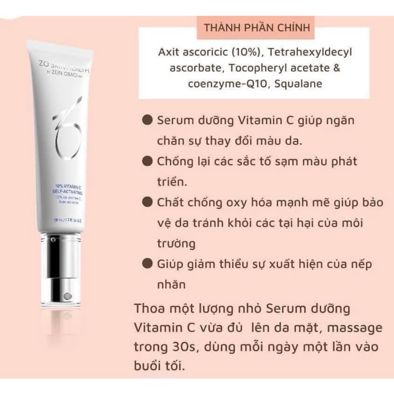 Tinh Chất Vitamin C Zo Skin -10%