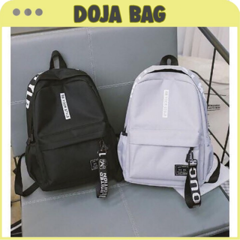Balo Nam Nữ đi học Be Your Style  phong cách Hàn Quốc, Balo đơn giản dành cho Học Sinh Sinh Viên đựng vừa Laptop - Doja