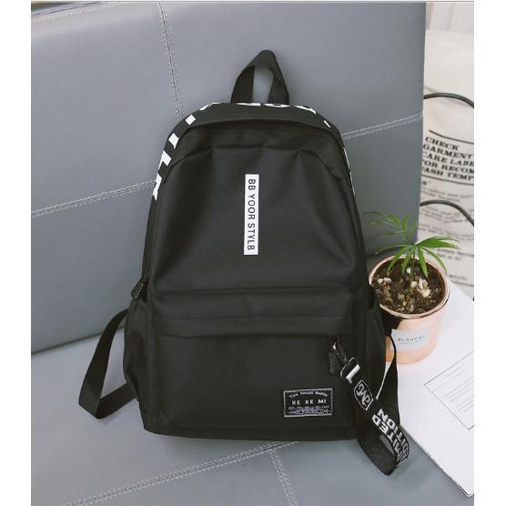 Balo Nam Nữ đi học Be Your Style  phong cách Hàn Quốc, Balo đơn giản dành cho Học Sinh Sinh Viên đựng vừa Laptop - Doja