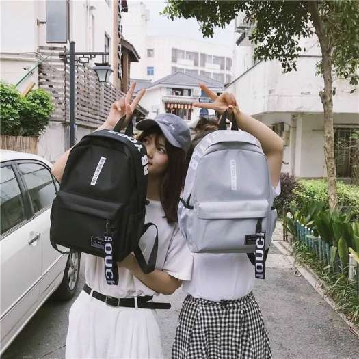 Balo Nam Nữ đi học Be Your Style  phong cách Hàn Quốc, Balo đơn giản dành cho Học Sinh Sinh Viên đựng vừa Laptop - Doja