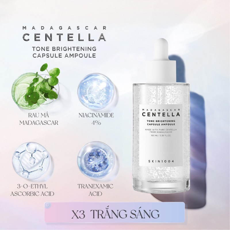 [MINI SIZE] Tinh Chất Dưỡng Sáng Da Skin1004 Madagascar Centella Tone Brightening Capsule Ampoule 30ml - TRẮNG