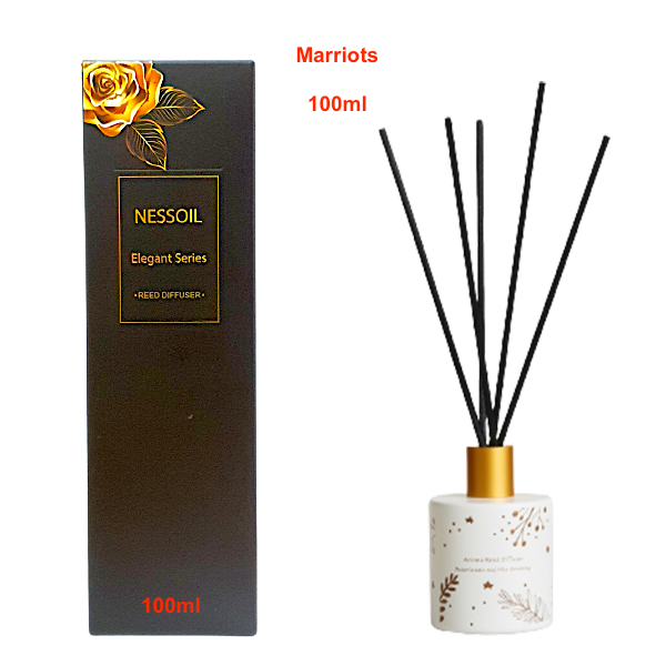 Tinh dầu khuếch tán hương nước hoa giúp thơm phòng, Vani, Shangrila, nhóm mùi khách sạn, full set, kèm theo que