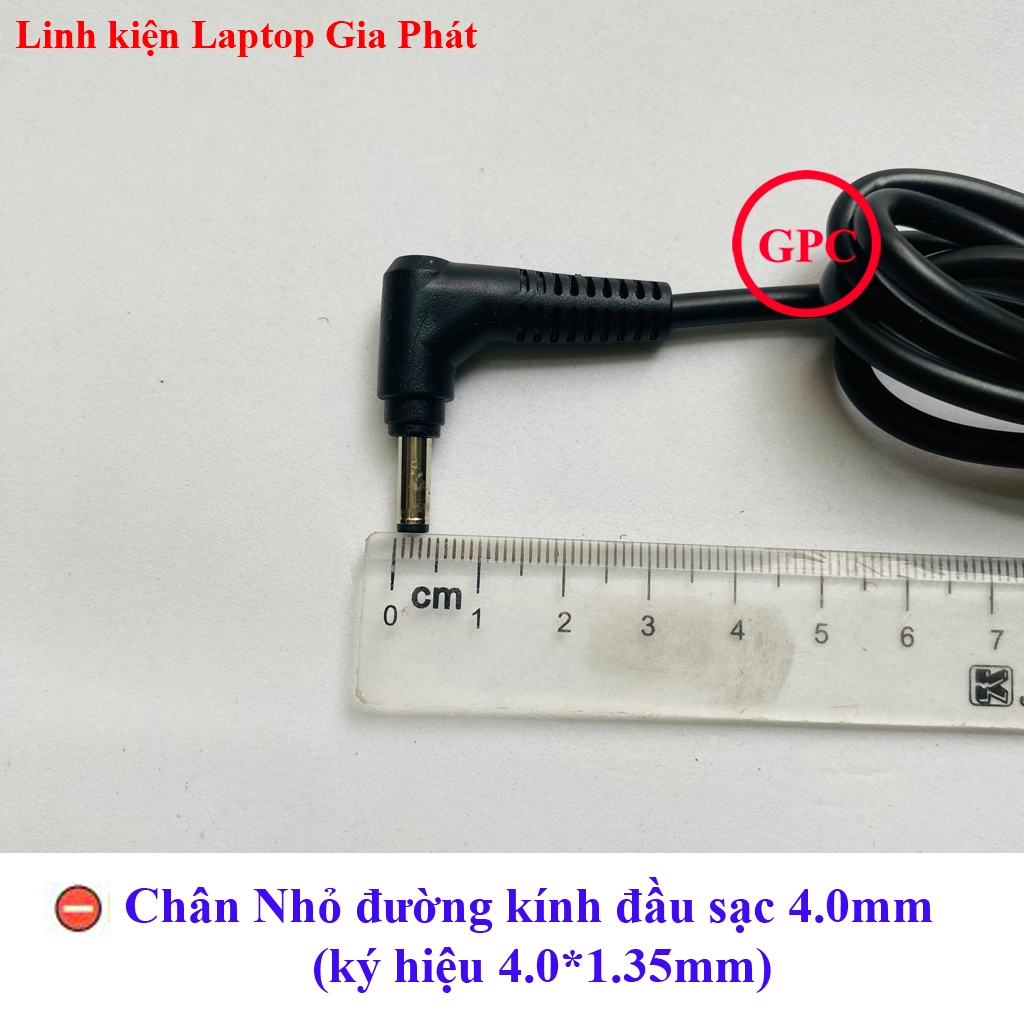 Sạc Laptop Asus 19V 2.37A 45W chân nhỏ 4.0x1.35mm mẫu thay thế củ Hình Chữ Nhật