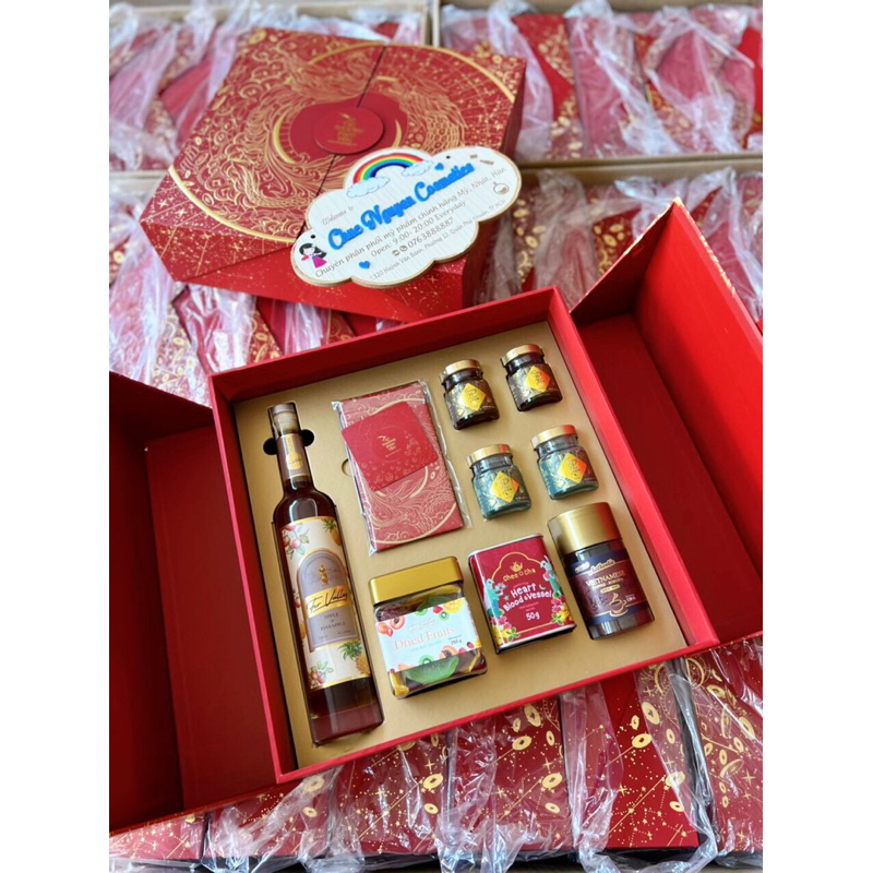 Set quà tết LONG PHỤNG BỘI KIM - CiCi Thượng Vy Yên Sang Trọng Đẳng Cấp Giàu Sang Phú Quý