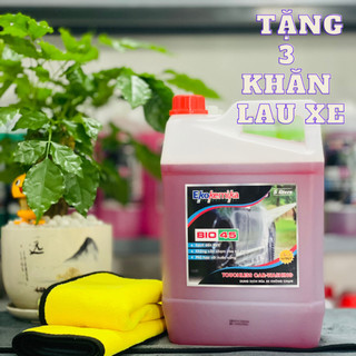 [Bio 45 Ekokemika 5L] Nước Rửa Xe Không Chạm Rửa Sạch Đất Đỏ & Bùn Đất Lâu Ngày⚡ TẶNG 3 Khăn lau xe