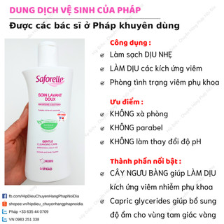 DUNG DỊCH VỆ SINH SAFORELLE 250ml CỦA PHÁP