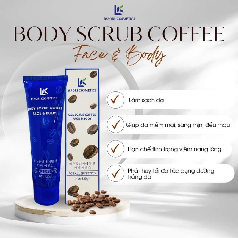 [ CHÍNH HÃNG ] TẨY TẾ BÀO CHẾT BODY CÀ PHÊ LKOARI