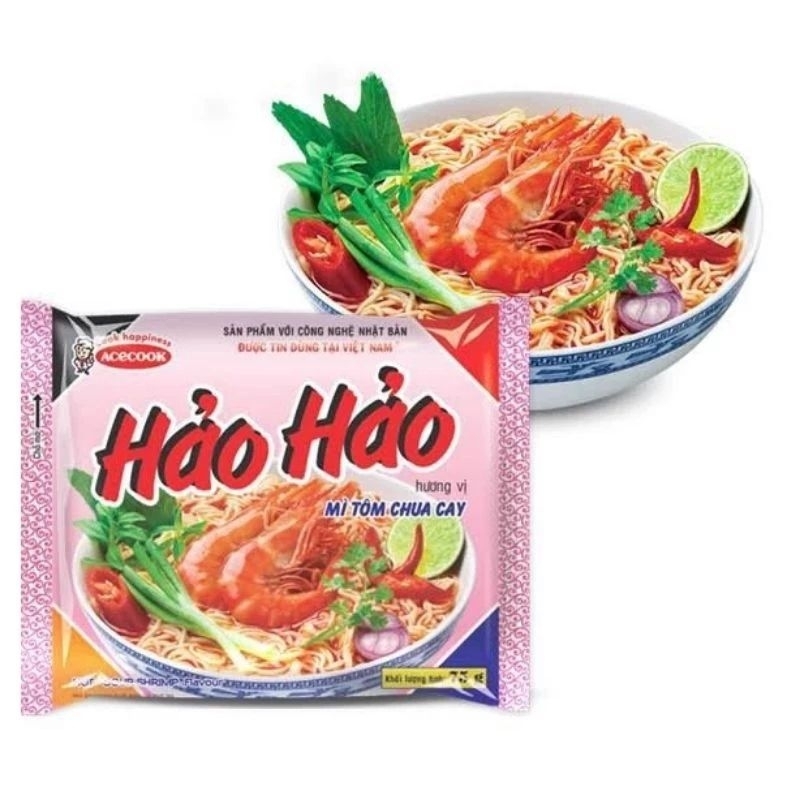 Combo 10 Gói Mì Tôm HẢO HẢO 75g/Gói