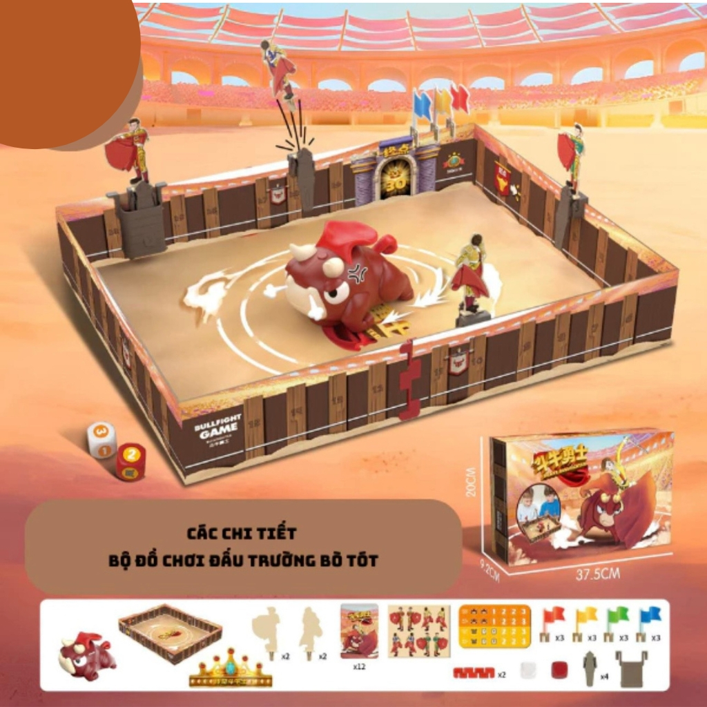 Đồ Chơi Đấu Trường Bò Tót, Boardgame Vui Nhộn Gắn Kết Gia Đình