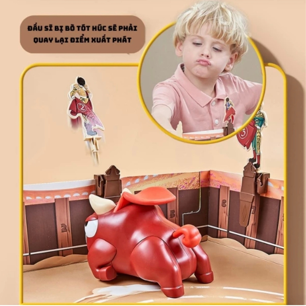 Đồ Chơi Đấu Trường Bò Tót, Boardgame Vui Nhộn Gắn Kết Gia Đình