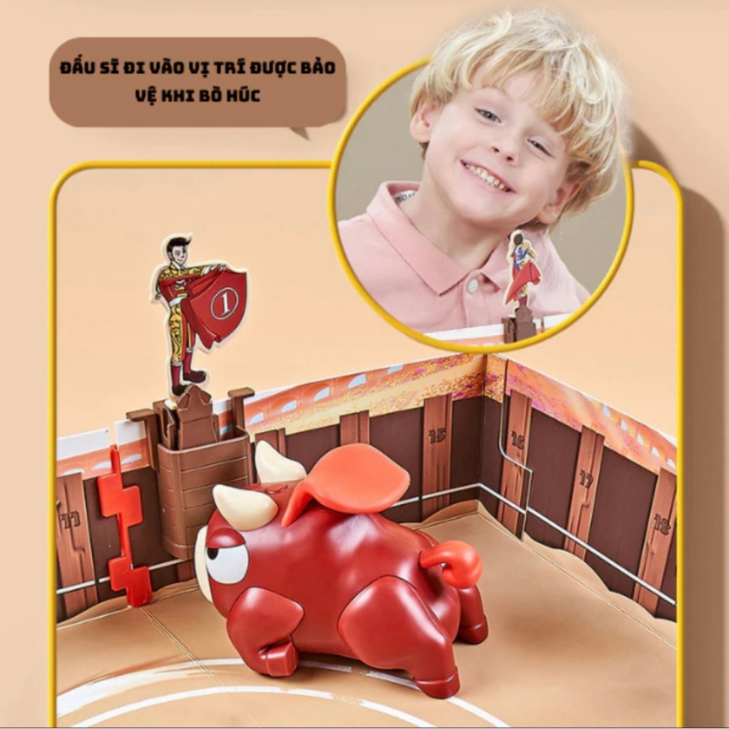 Đồ Chơi Đấu Trường Bò Tót, Boardgame Vui Nhộn Gắn Kết Gia Đình