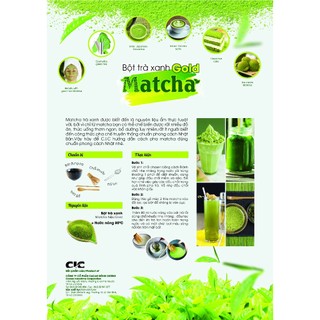 Bột Matcha Gold (trà xanh) - 500gr