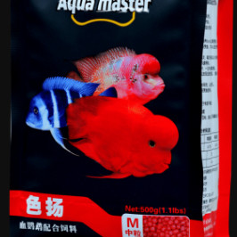  Aqua master - Thức ăn tăng màu và tăng trưởng cho các loại cá la hán- hồng két cichlid- gói 500gr 