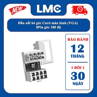 Đầu nối bẻ góc card màn hình - 8pin góc 180 độ