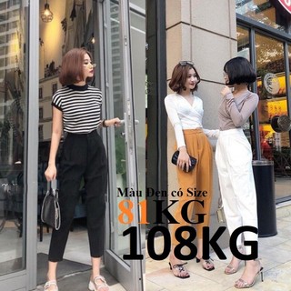 1 LY QUẦN BAGGY QUẦN TÂY  CÔNG SỞ, CHẢNH, ĐIỆU NỮ TÍNH, VẢI TUYẾT MƯA CAO CẤP có bigsize bigsize 85kg