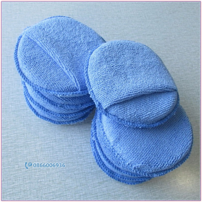Miếng microfiber bôi dung dịch chăm sóc xe