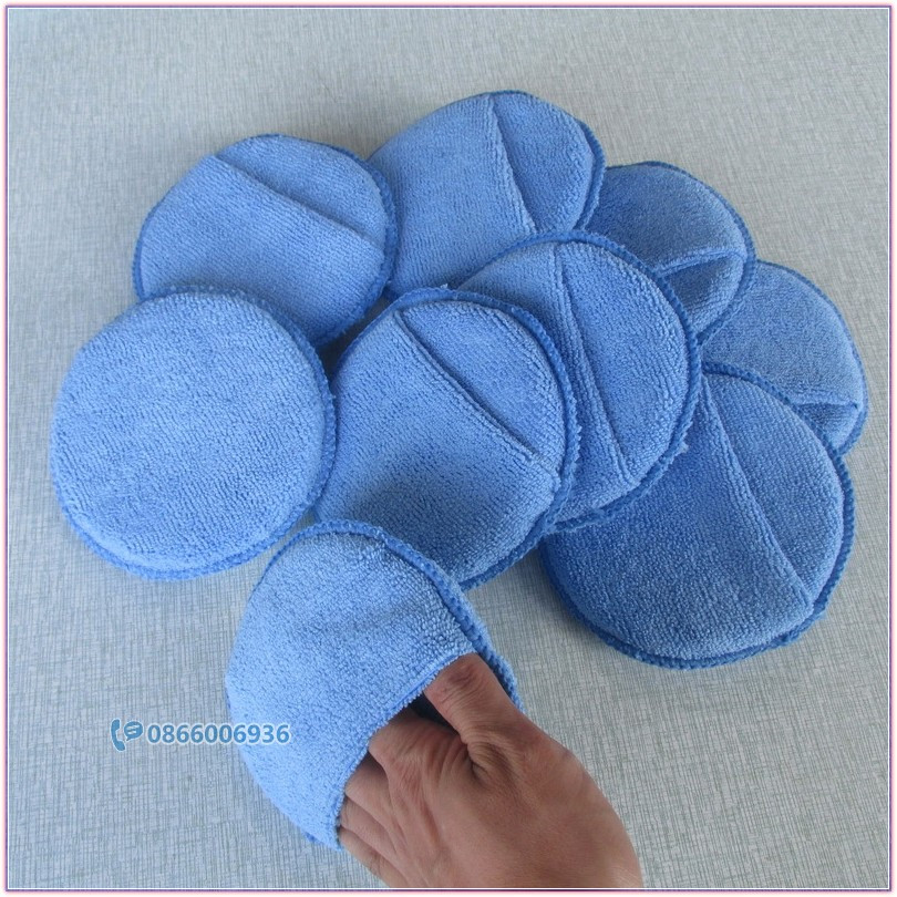 Miếng microfiber bôi dung dịch chăm sóc xe