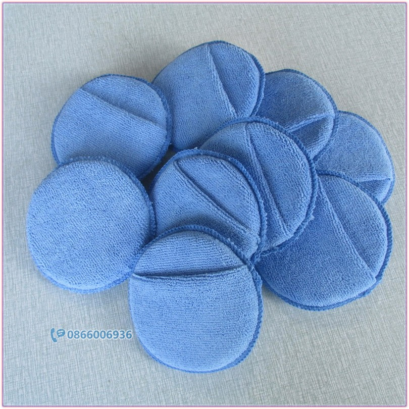 Miếng microfiber bôi dung dịch chăm sóc xe