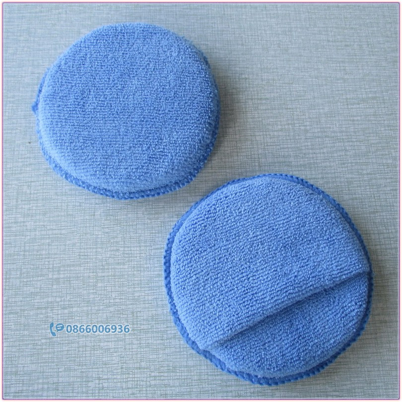 Miếng microfiber bôi dung dịch chăm sóc xe