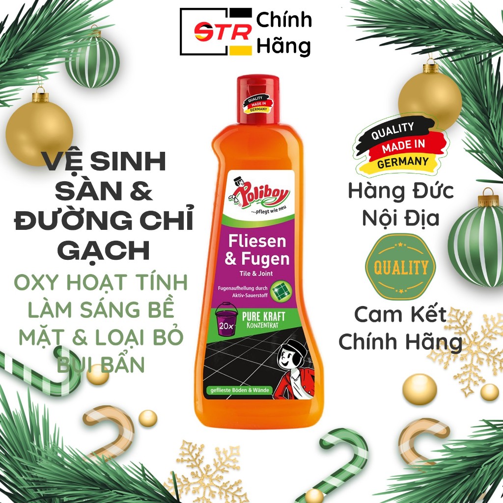 Nước Tẩy Trắng Ron Gạch POLIBOY FLIESEN & FUGEN Nước Lau Sàn Nồng Độ Cao, Làm Sạch Đường Chỉ Gạch