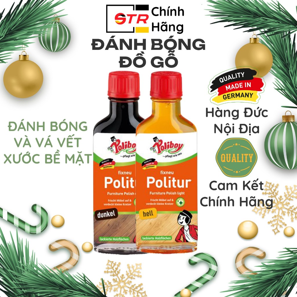 Dung Dịch Đánh Bóng Bề Mặt Gỗ POLIBOY Làm Mới Bề Mặt Nội Thất 100ml