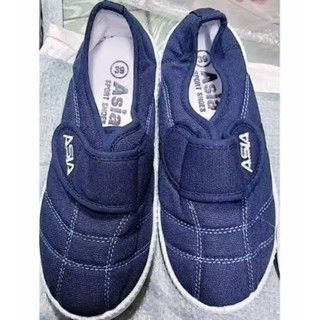 Giày bata vải dán xanh Nam asia
