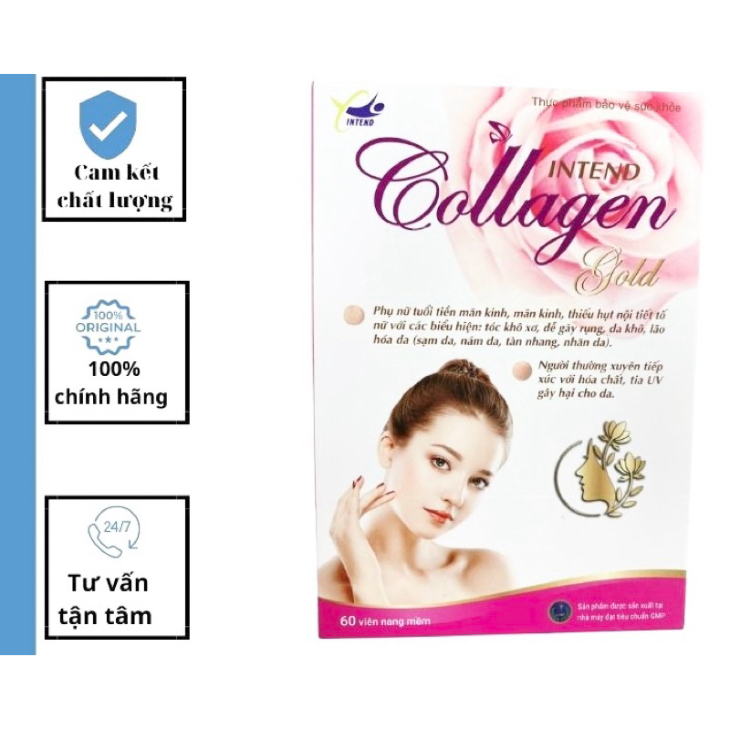 COLLAGEN INTEND GOLD Đẹp da, chống lão hóa, bổ sung nội tiết tố