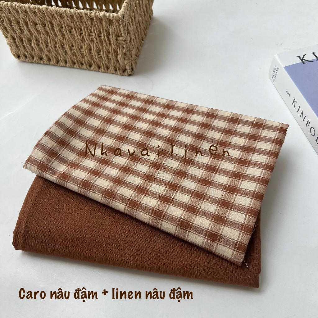 Tổng Hợp Vải Cotton Nhiều Mẫu Hoạ Tiết Caro Chất Liệu Cao Cấp Mềm Mại Thoáng Mát An Toàn Cho Da Nhạy - Nhà Vải Linen