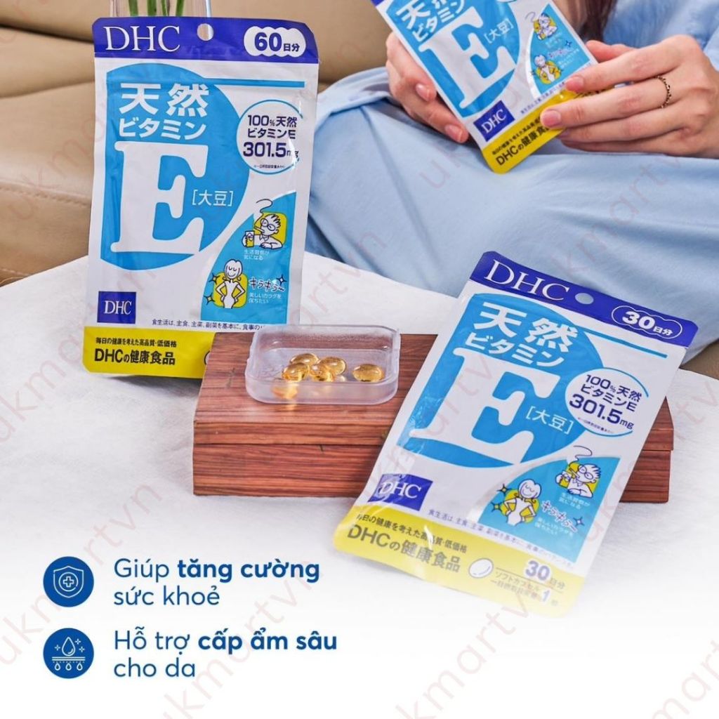 Viên Uống DHC Bổ Sung Vitamin E Nhật Bản 30 Ngày