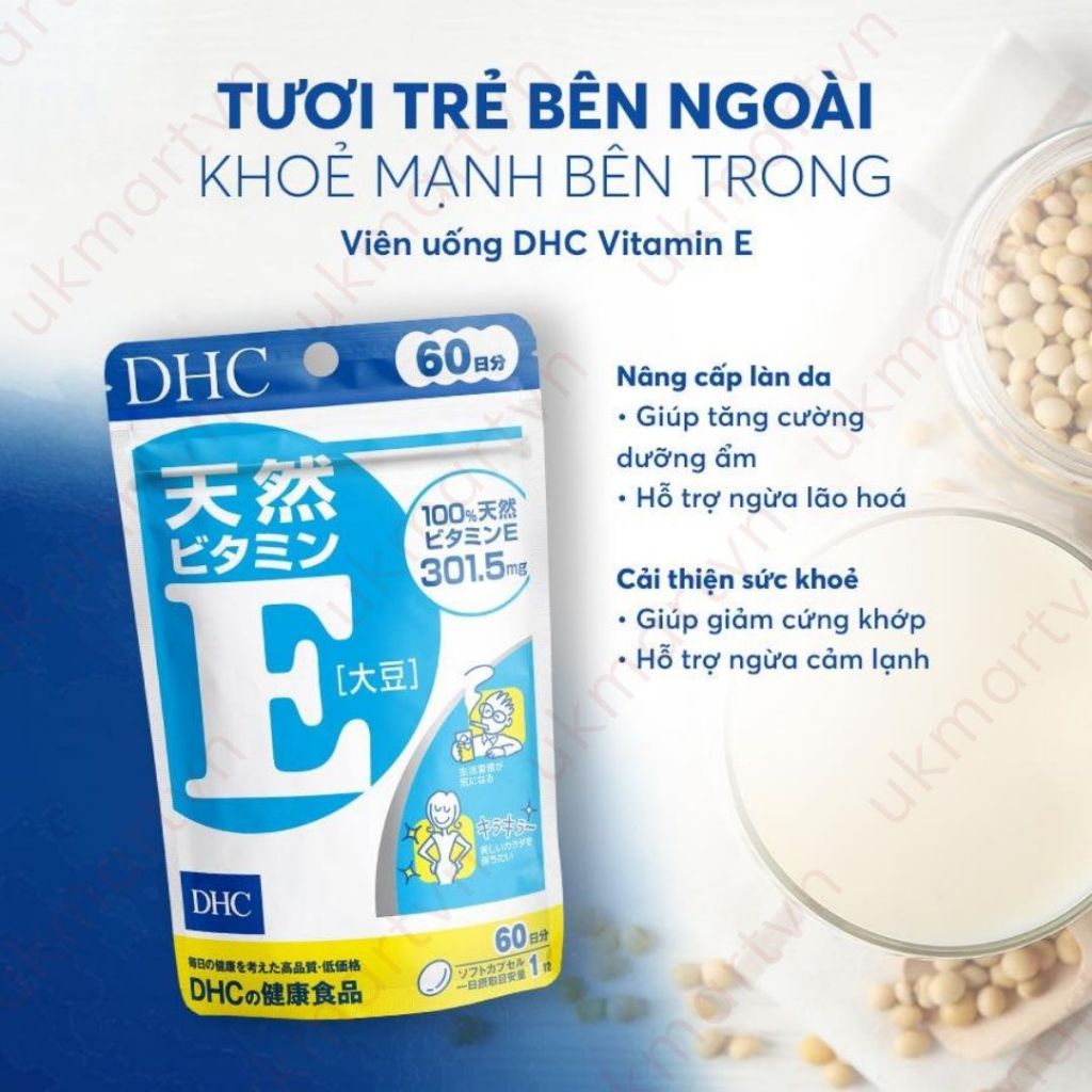 Viên Uống DHC Bổ Sung Vitamin E Nhật Bản 30 Ngày
