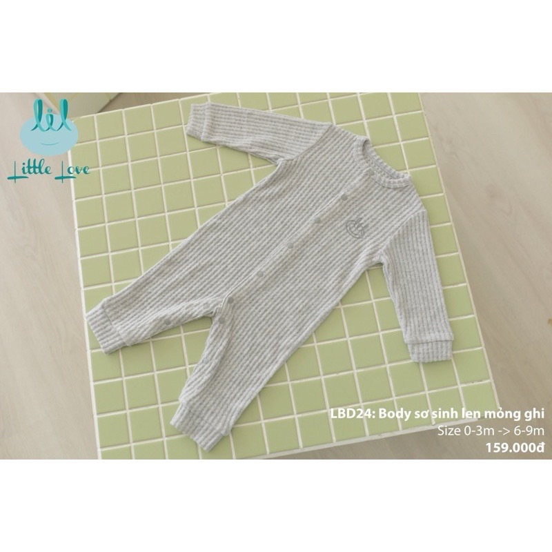 Body nỉ sơ sinh Little Love LIL
