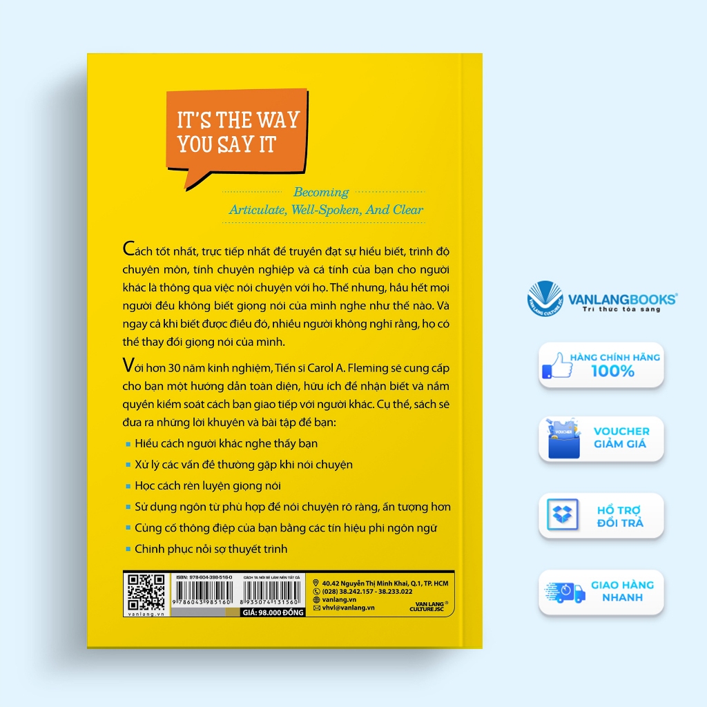 Sách Vanlangbooks - Cách Ta Nói Sẽ Làm Nên Tất Cả