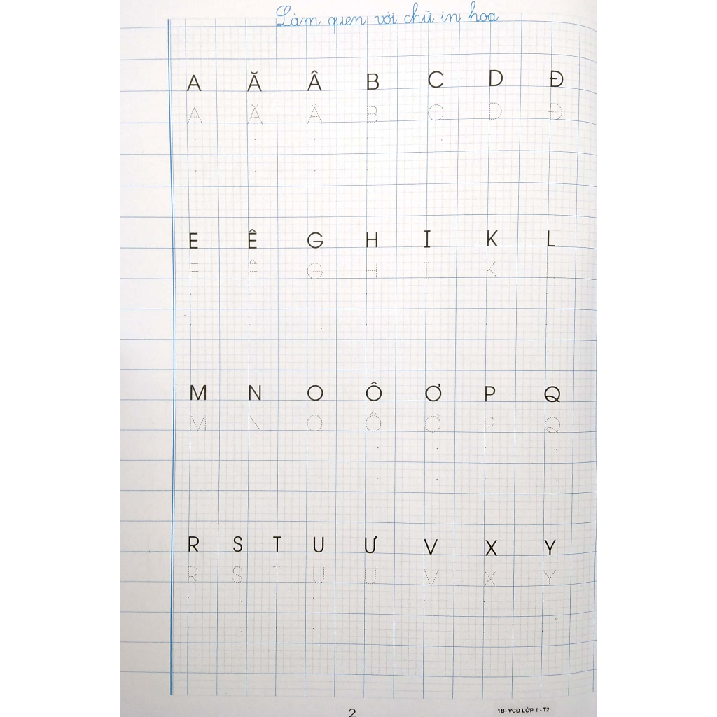 Sách - Giúp em viết chữ đẹp lớp 1 - tập 2