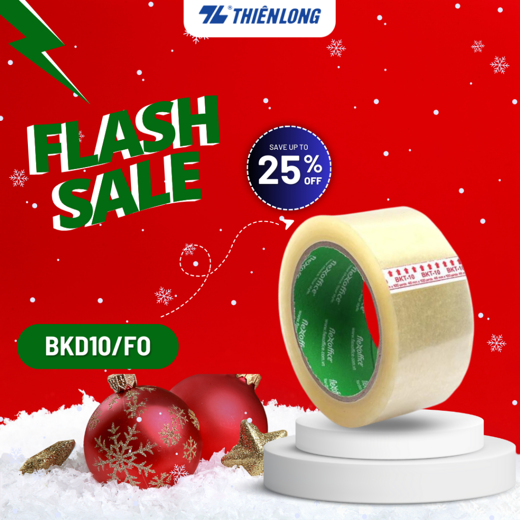Băng keo/Băng dính trong Flexoffice BKT 10/FO