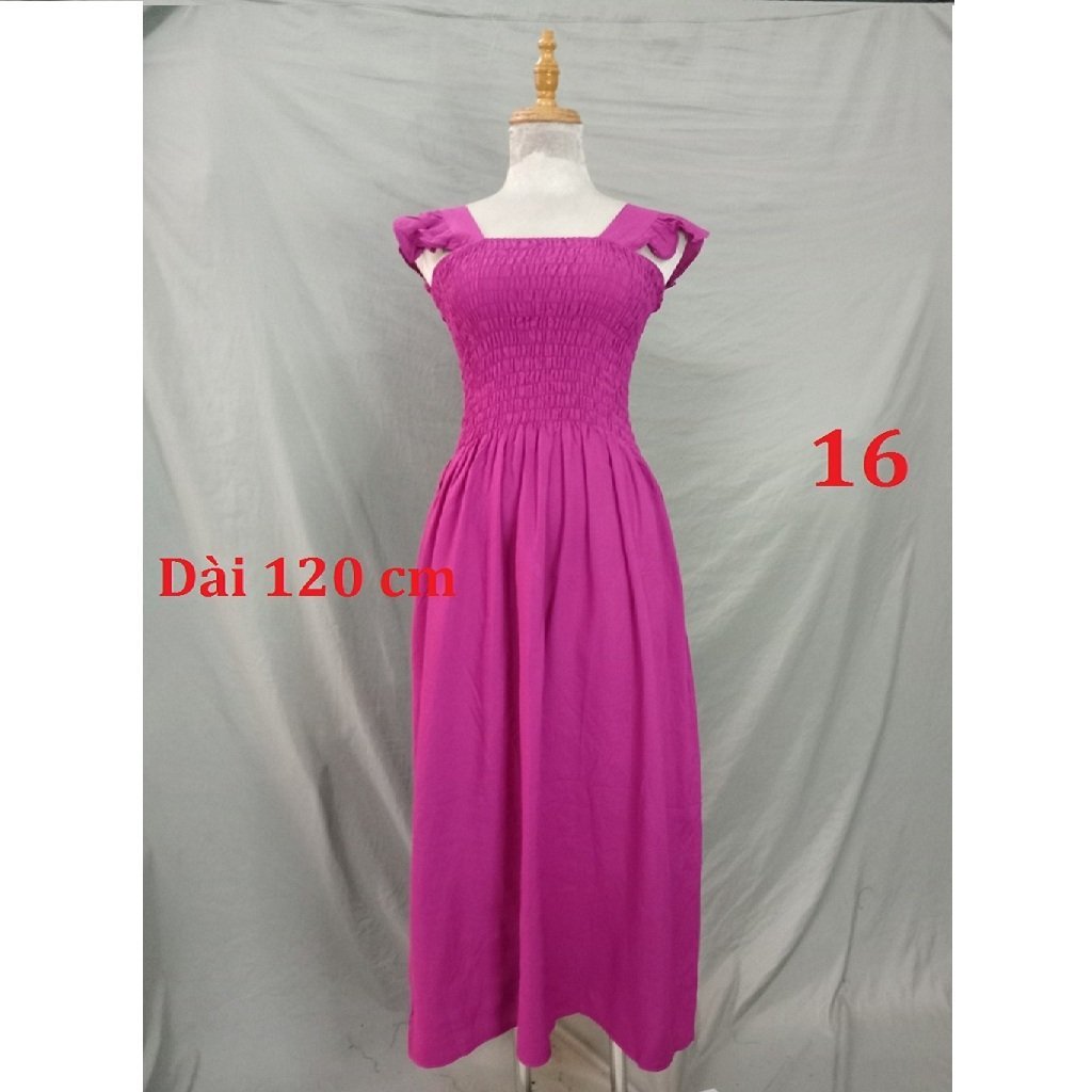 Đầm maxi cánh tiên lanh thái