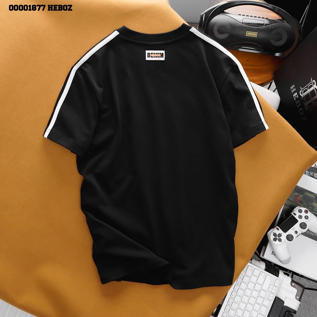 Áo thun nam phối vai bike Heboz 1M chất vải thun 2 chiều  - 00001877