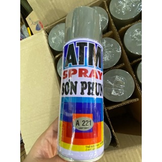 (Chính Hãng) Sơn Xịt Xám Sáng ATM A221