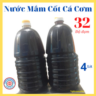  Nước mắm cốt cá cơm biển đông Thanh Hóa chấm ngon đặc biệt set 4 lít đủ 