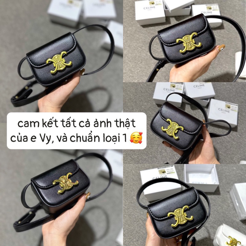Túi cê mini hàng  lót da kèm hộp chuẩn sịn