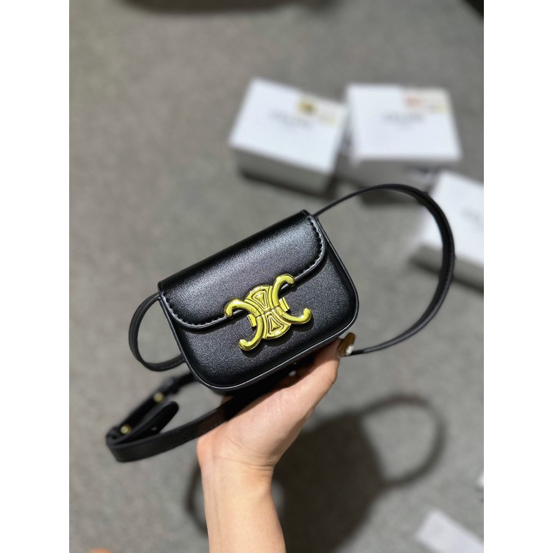 Túi cê mini hàng  lót da kèm hộp chuẩn sịn