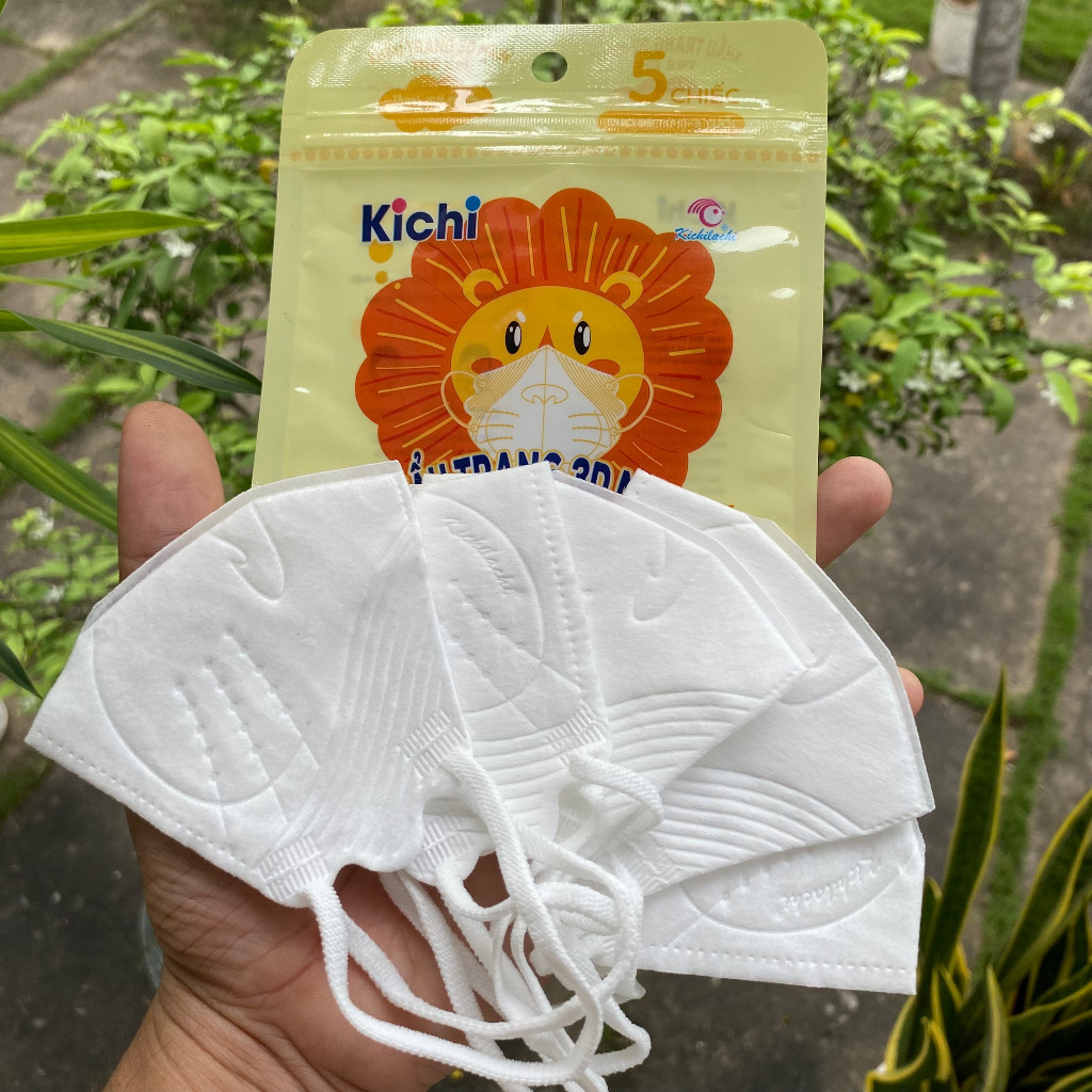 Khẩu Trang Trẻ Em Kichilachi 3d Mask (SET 5 CÁI)